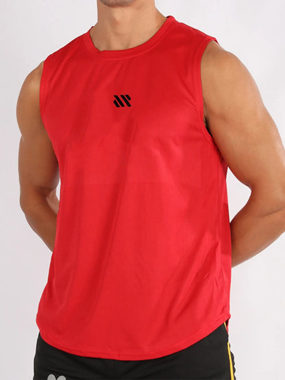 Mens Gym Tank Top - Sleeveless Quick-Drying Fitness Vest - ZOOMNSTORE