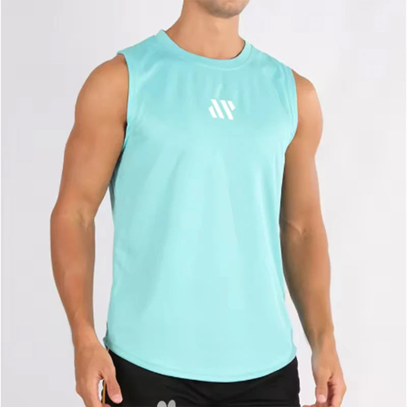 Mens Gym Tank Top - Sleeveless Quick-Drying Fitness Vest - ZOOMNSTORE