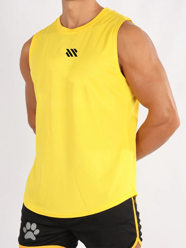 Mens Gym Tank Top - Sleeveless Quick-Drying Fitness Vest - ZOOMNSTORE