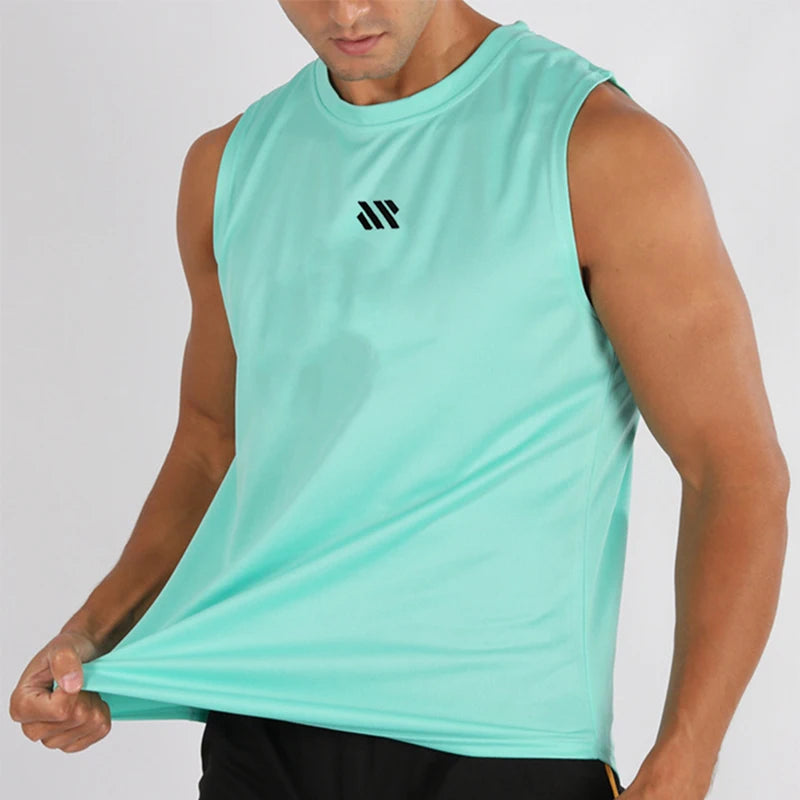 Mens Gym Tank Top - Sleeveless Quick-Drying Fitness Vest - ZOOMNSTORE
