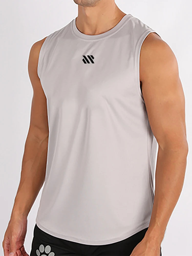 Mens Gym Tank Top - Sleeveless Quick-Drying Fitness Vest - ZOOMNSTORE