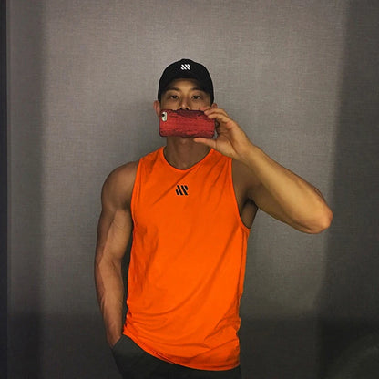 Mens Gym Tank Top - Sleeveless Quick-Drying Fitness Vest - ZOOMNSTORE