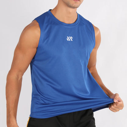 Mens Gym Tank Top - Sleeveless Quick-Drying Fitness Vest - ZOOMNSTORE