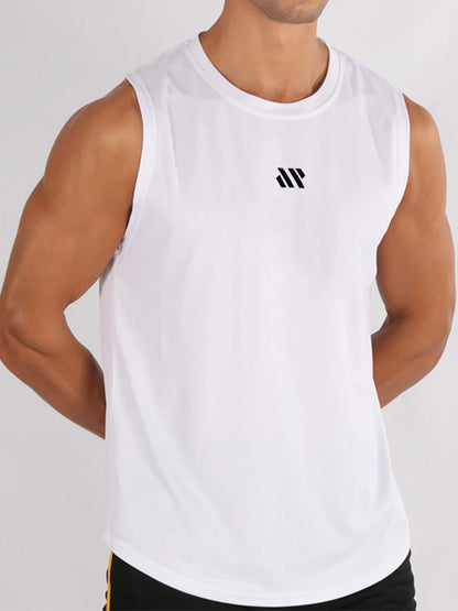 Mens Gym Tank Top - Sleeveless Quick-Drying Fitness Vest - ZOOMNSTORE
