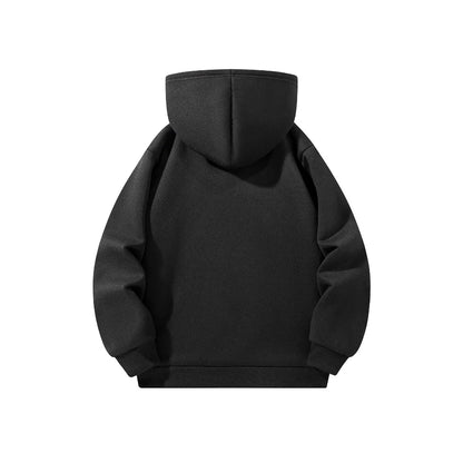 Men's Half Zipper Hoodie - Casual Long Sleeve Pullover Sweatshirt | Solid Color - ZOOMNSTORE