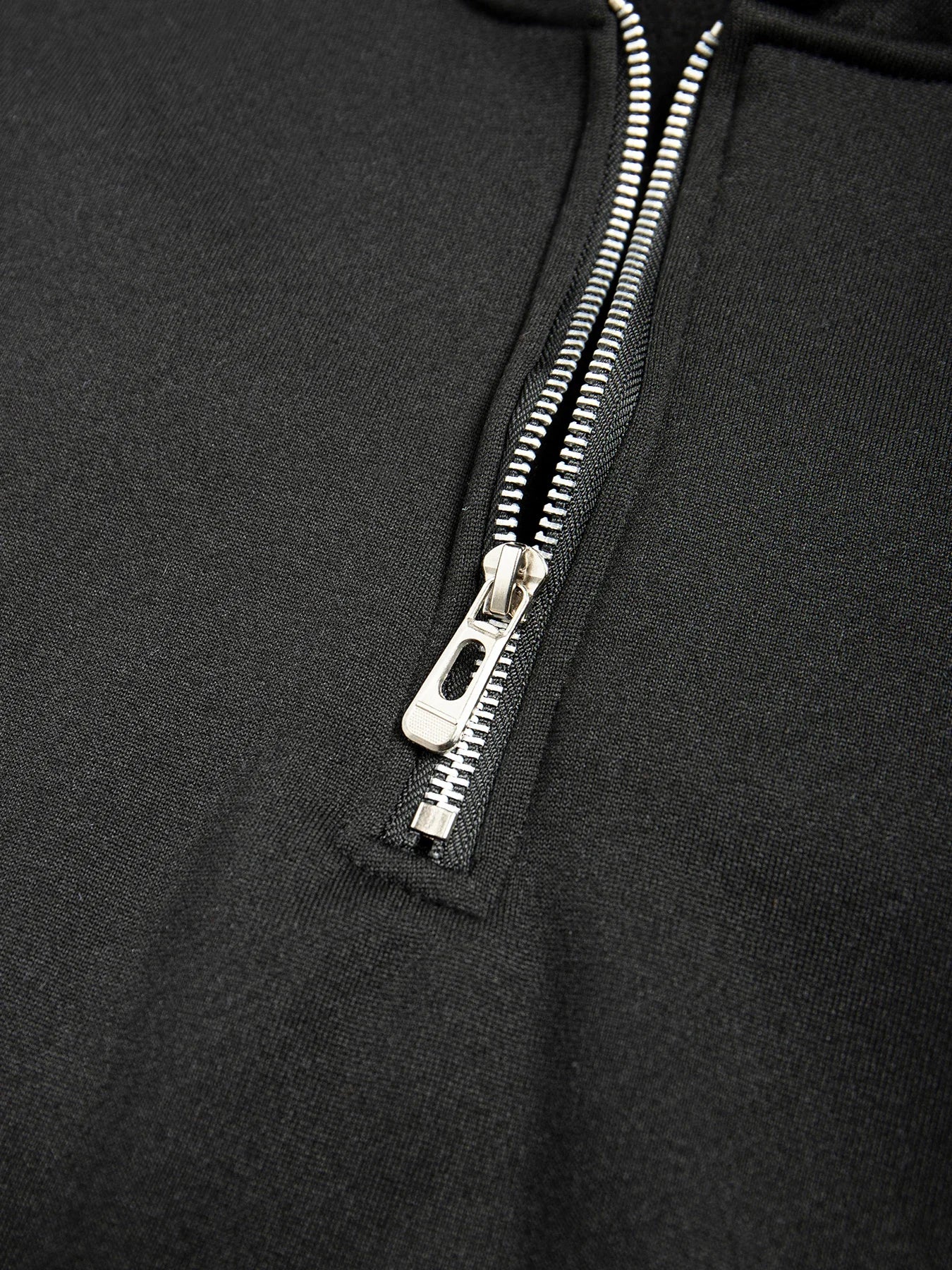 Men's Half Zipper Hoodie - Casual Long Sleeve Pullover Sweatshirt | Solid Color - ZOOMNSTORE