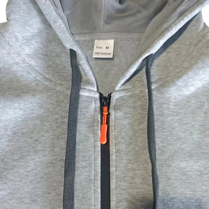 Men's Hooded Sweatshirt Set - Comfortable Casual Style Two-Piece Men’s Outfit in Polyester Knit - ZOOMNSTORE