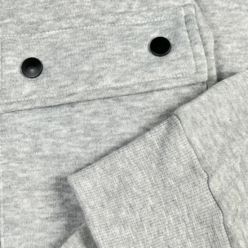 Men's Hooded Sweatshirt Set - Comfortable Casual Style Two-Piece Men’s Outfit in Polyester Knit - ZOOMNSTORE