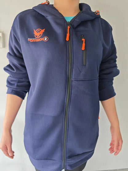 Men's Hooded Sweatshirt - Zipper Fleece Hoodie With Cotton Polyester Blend - ZOOMNSTORE