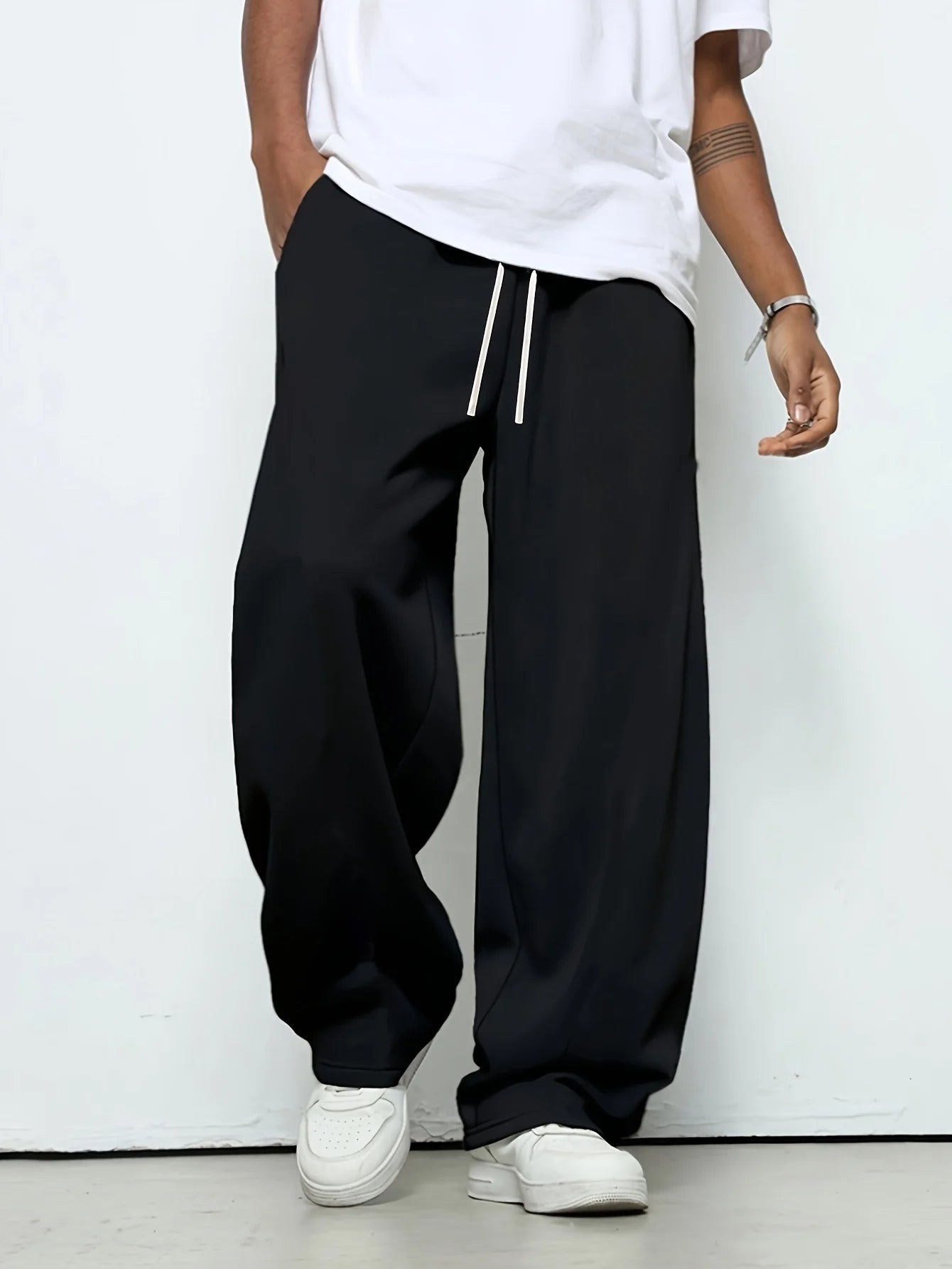 Men's Jogging Pants – Breathable Cotton Sports Sweatpants With Elastic Drawstring Waist - ZOOMNSTORE