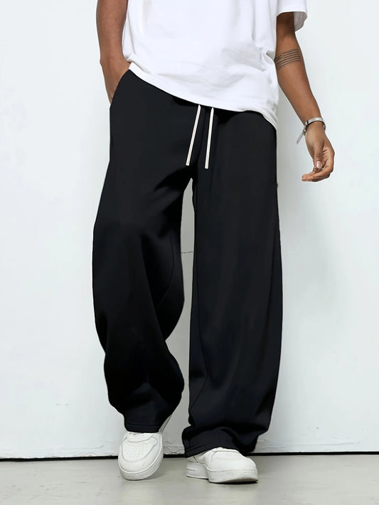 Men's Jogging Pants – Breathable Cotton Sports Sweatpants With Elastic Drawstring Waist - ZOOMNSTORE