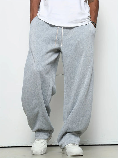 Men's Jogging Pants – Breathable Cotton Sports Sweatpants With Elastic Drawstring Waist - ZOOMNSTORE