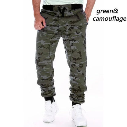 Men's Jogging Pants - Camouflage Drawstring Waist Large Size Casual Sportswear - ZOOMNSTORE