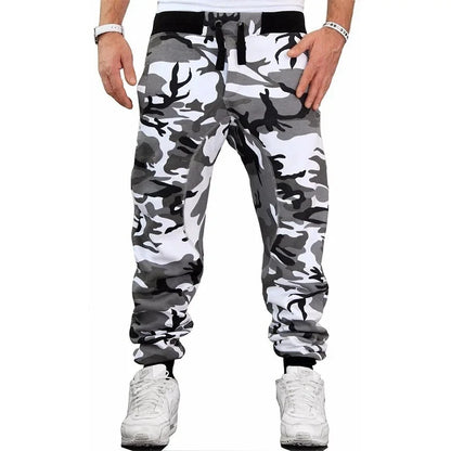 Men's Jogging Pants - Camouflage Drawstring Waist Large Size Casual Sportswear - ZOOMNSTORE