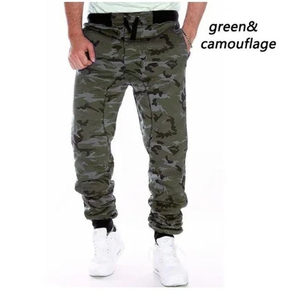 Men's Jogging Pants - Camouflage Drawstring Waist Large Size Casual Sportswear - ZOOMNSTORE