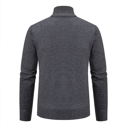 2023 autumn and winter new cashmere padded warm casual men's knitted sweater coat - ZOOMNSTORE