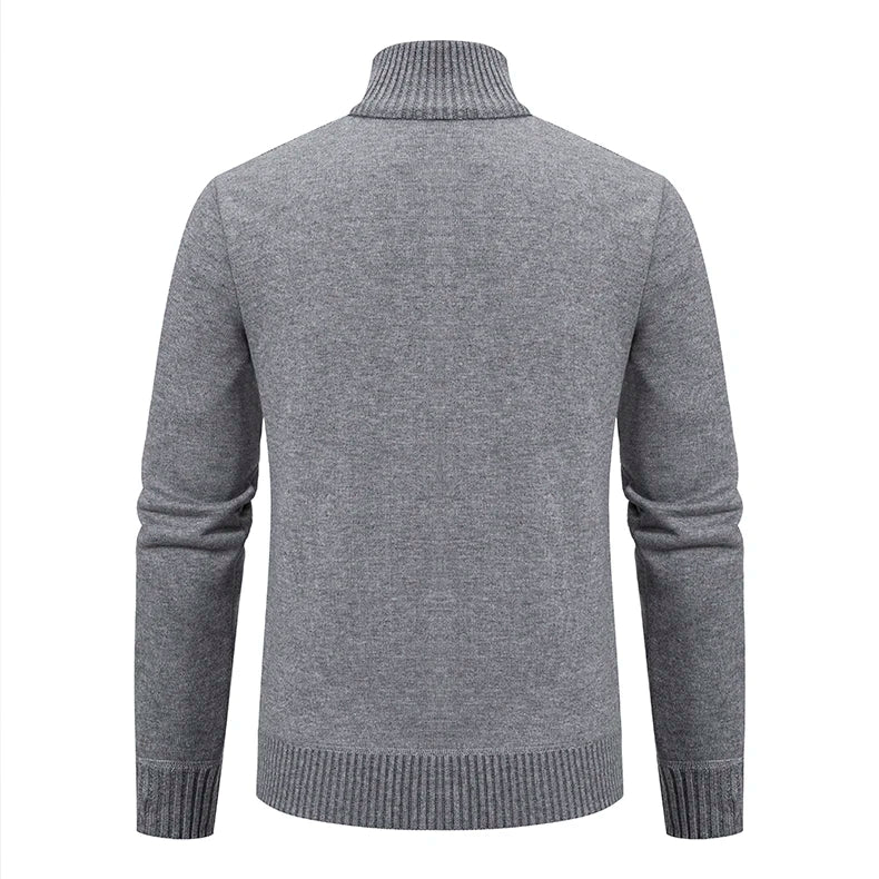 2023 autumn and winter new cashmere padded warm casual men's knitted sweater coat - ZOOMNSTORE
