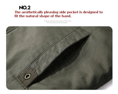 Men's Lamb Wool Jacket – Thick Warm Military Coat | Retro Workwear, Plus Size 6XL - ZOOMNSTORE
