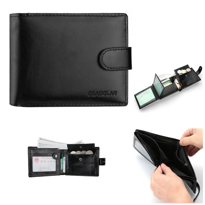 Mens Multi-Function Large Capacity Wallet - Zipper Coin  ID Holder - ZOOMNSTORE