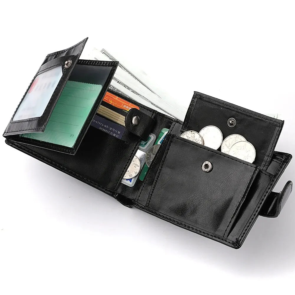 Mens Multi-Function Large Capacity Wallet - Zipper Coin  ID Holder - ZOOMNSTORE