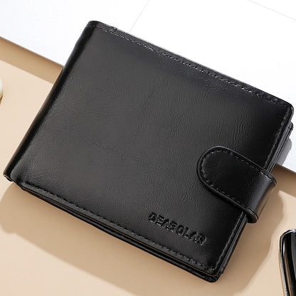 Mens Multi-Function Large Capacity Wallet - Zipper Coin  ID Holder - ZOOMNSTORE