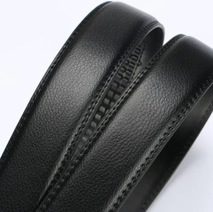 Men's Leather Belt - Business Casual PU Strap | High Quality Suit Pants Belt Without Buckle - ZOOMNSTORE