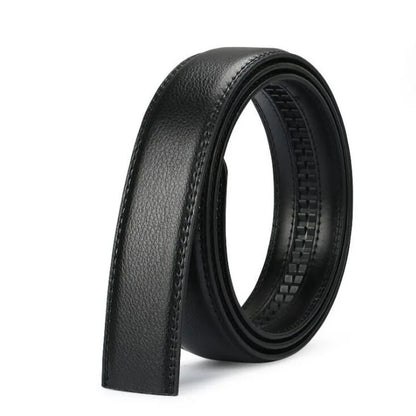 Men's Leather Belt - Business Casual PU Strap | High Quality Suit Pants Belt Without Buckle - ZOOMNSTORE