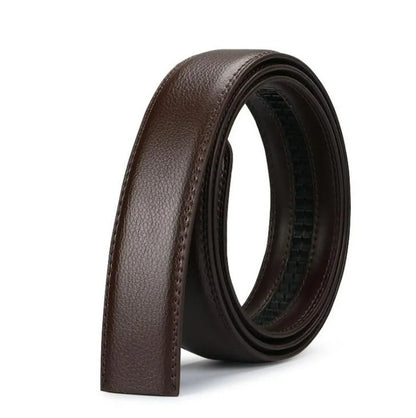 Men's Leather Belt - Business Casual PU Strap | High Quality Suit Pants Belt Without Buckle - ZOOMNSTORE