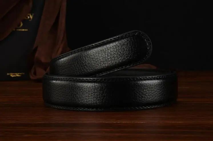 Men's Leather Belt - Business Casual PU Strap | High Quality Suit Pants Belt Without Buckle - ZOOMNSTORE