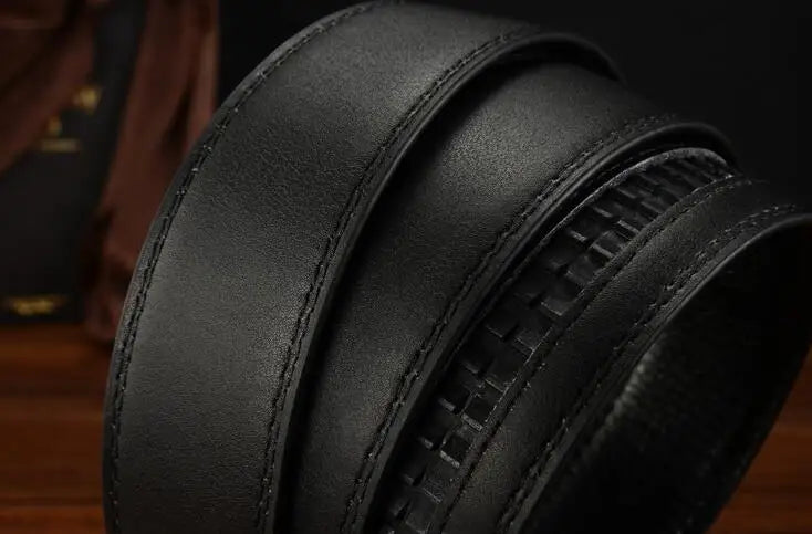 Men's Leather Belt - Business Casual PU Strap | High Quality Suit Pants Belt Without Buckle - ZOOMNSTORE