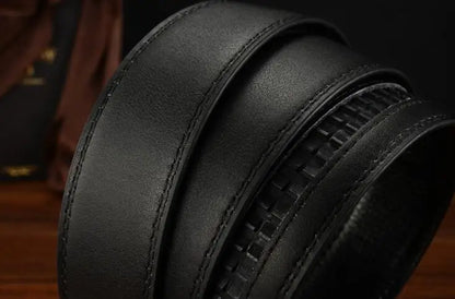 Men's Leather Belt - Business Casual PU Strap | High Quality Suit Pants Belt Without Buckle - ZOOMNSTORE