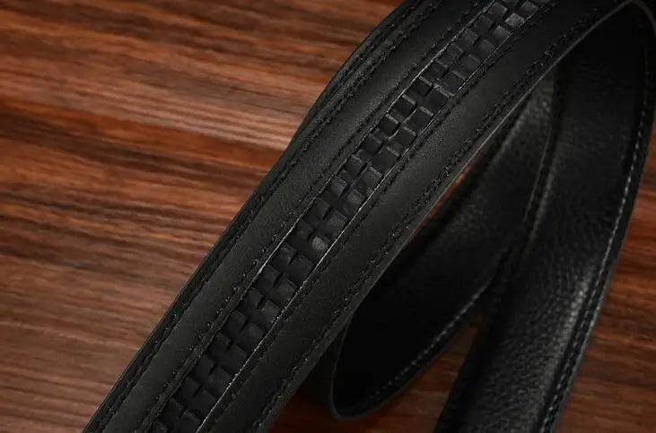 Men's Leather Belt - Business Casual PU Strap | High Quality Suit Pants Belt Without Buckle - ZOOMNSTORE