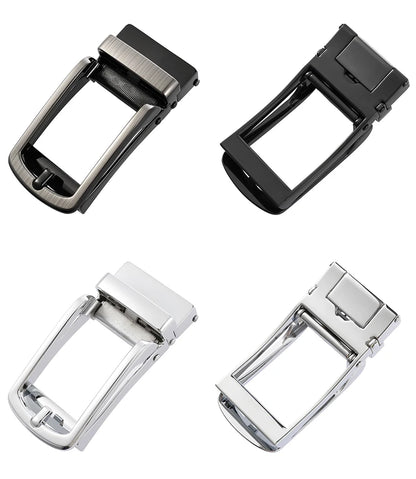 Men's Leather Belt - Genuine Cowhide Strap With Automatic Buckle For Business - ZOOMNSTORE