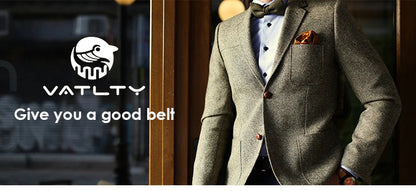 Men's Leather Belt - Genuine Cowhide Strap With Automatic Buckle For Business - ZOOMNSTORE