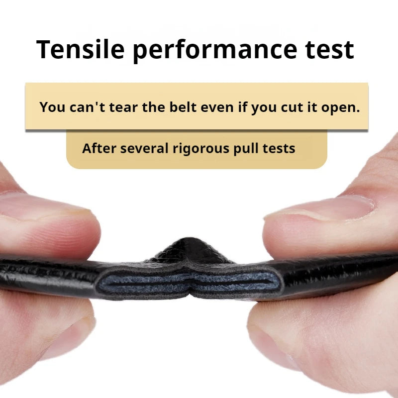 Mens Casual Cowhide Belt - High-Quality Alloy Buckle - ZOOMNSTORE