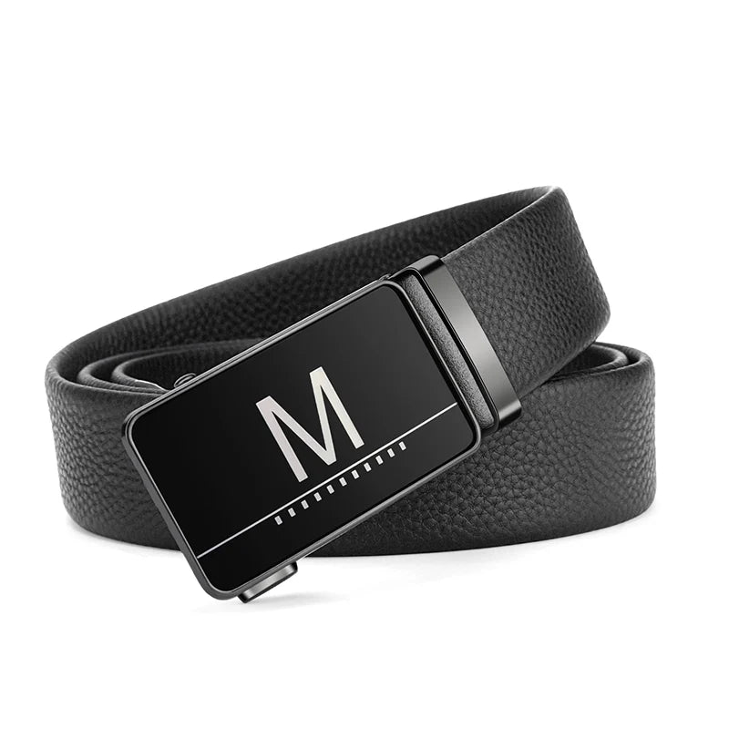Mens Casual Cowhide Belt - High-Quality Alloy Buckle - ZOOMNSTORE