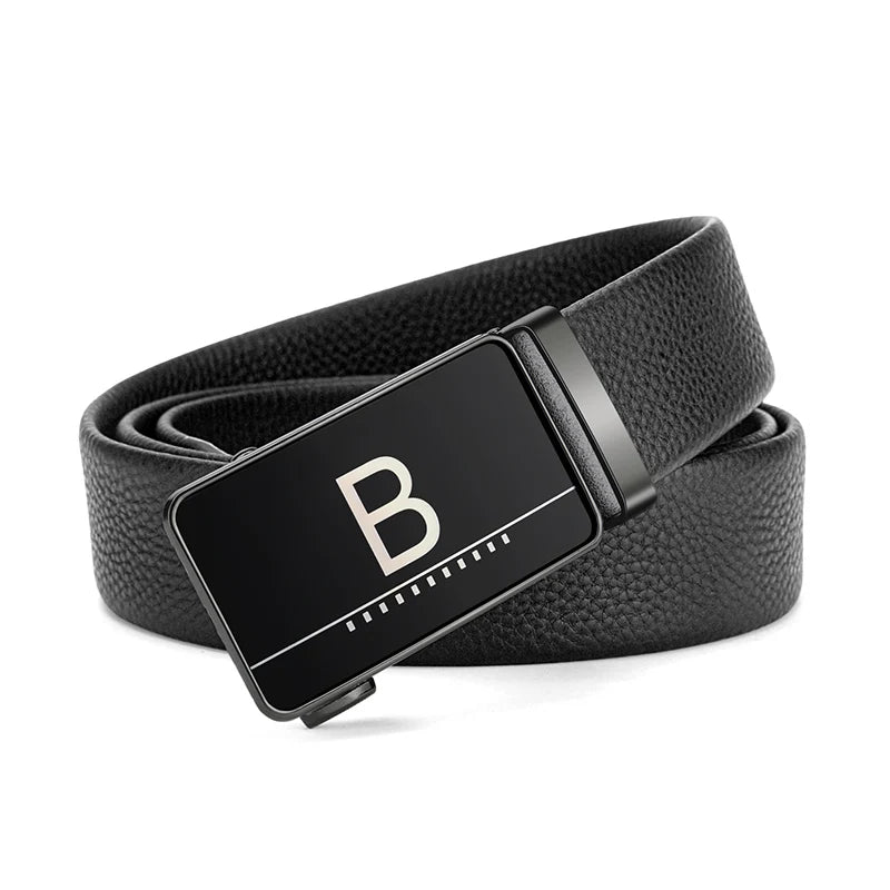 Mens Casual Cowhide Belt - High-Quality Alloy Buckle - ZOOMNSTORE