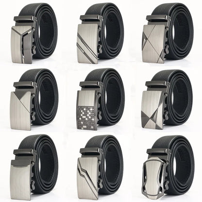 Men's Leather Belt - Top Layer Cowhide With Automatic Buckle | Business Casual Accessory - ZOOMNSTORE