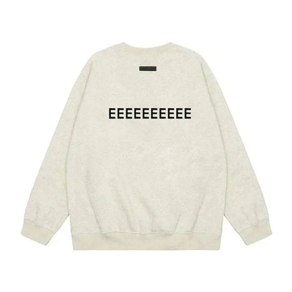 Designer Oversized Hoodie - Luxury Mens Flocked Logo Sweatshirt - ZOOMNSTORE