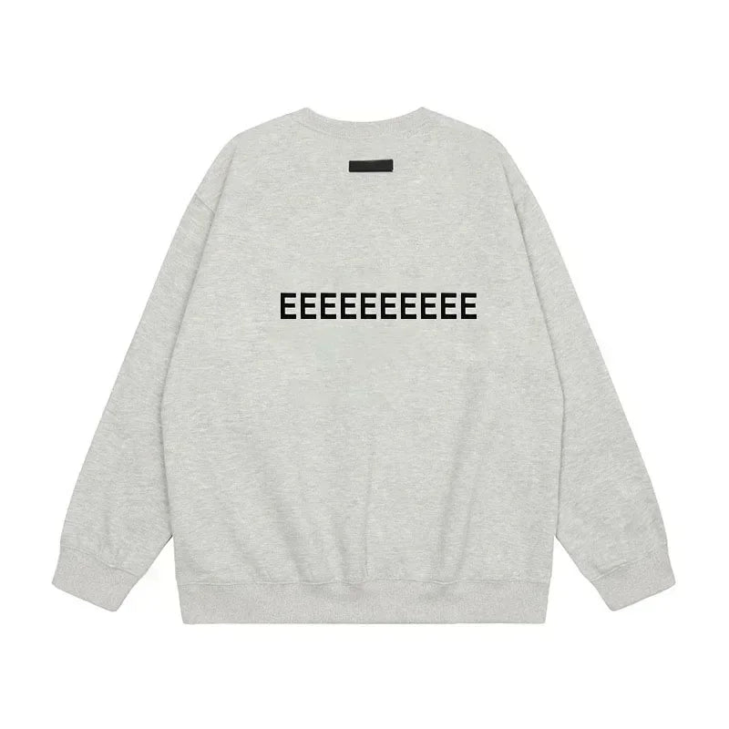 Designer Oversized Hoodie - Luxury Mens Flocked Logo Sweatshirt - ZOOMNSTORE