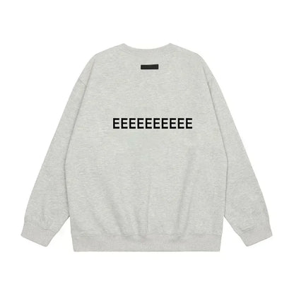 Designer Oversized Hoodie - Luxury Mens Flocked Logo Sweatshirt - ZOOMNSTORE