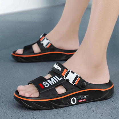 Mens Comfortable Massage Slippers - Indoor Outdoor Sandals and Clogs - ZOOMNSTORE