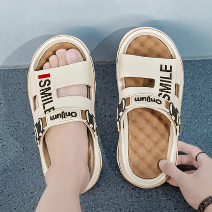 Mens Comfortable Massage Slippers - Indoor Outdoor Sandals and Clogs - ZOOMNSTORE