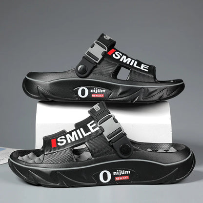 Mens Comfortable Massage Slippers - Indoor Outdoor Sandals and Clogs - ZOOMNSTORE