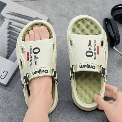Men's Massage Slippers - Summer Soft Sole Sandals | Comfortable EVA Slides - ZOOMNSTORE
