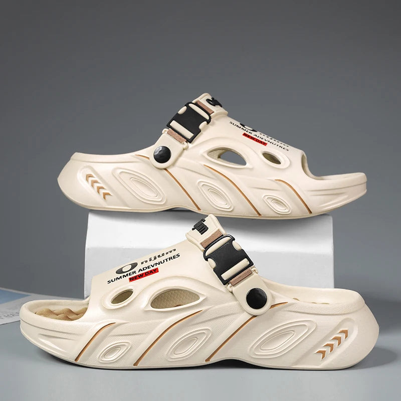 Men's Massage Slippers - Summer Soft Sole Sandals | Comfortable EVA Slides - ZOOMNSTORE