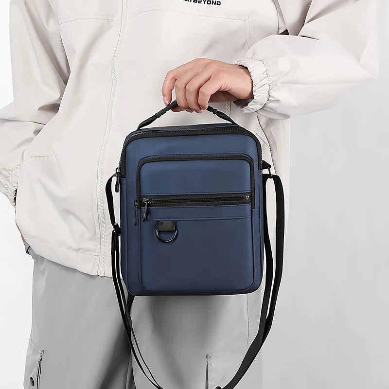 Mens Oxford Sling Bag - Casual Mini Crossbody Phone Pouch - ZOOMNSTORE