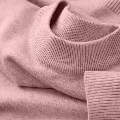Autumn New Men's Casual Mock Turtleneck Sweater Long Sleeved Warm Pullover Basic Lightweight Street Clothing Knitted Jacket Top - ZOOMNSTORE