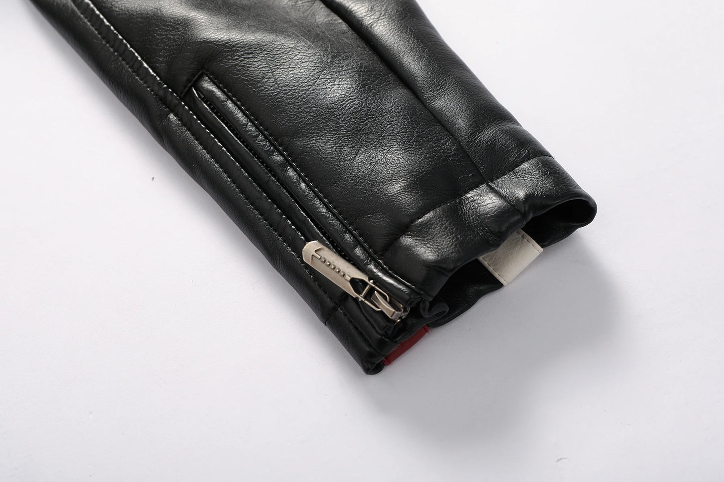 Mens PU Leather Motorcycle Racing Jacket - Stylish Biker Gear - ZOOMNSTORE