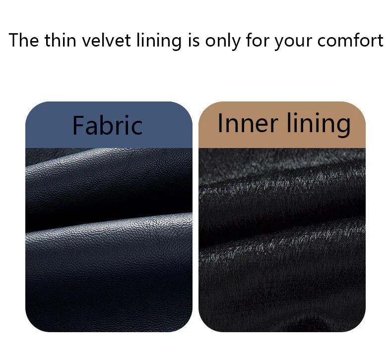 Mens Color Block Leather Motorcycle Jacket - Casual PU Pilot Jacket - ZOOMNSTORE